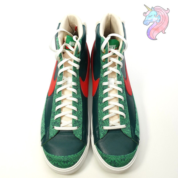 Nike Blazer Mid 77 Vintage Nordic Christmas Mens Size 9 DC1619-300 Womens 10.5 - Picture 6 of 12